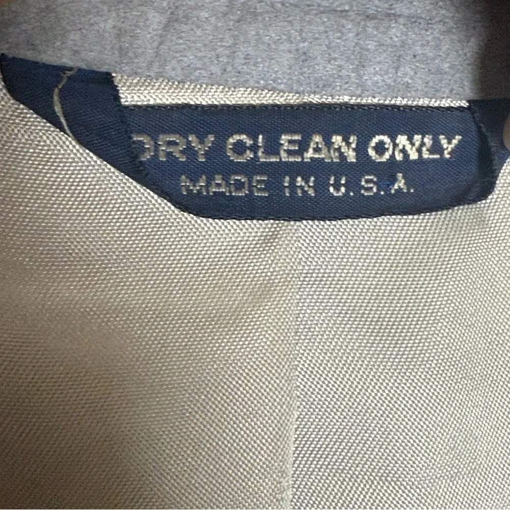 Kuppenheimer Men's Gray Prima Suede 2 Button Single Breasted Blazer Size 42 R